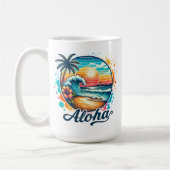 Vintag Beach Aloha Sublimierung-94953 Kaffeetasse (Links)