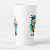 Vintag Beach Aloha Sublimierung-94953 Milchtasse (Vorderseite)
