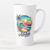Vintag Beach Aloha Sublimierung-94953 Milchtasse (Rechts)
