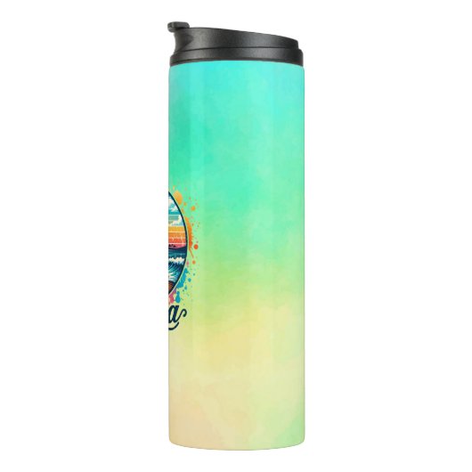 Vintag Beach Aloha Sublimierung-94953 Thermosbecher (Nach rechts gedreht)