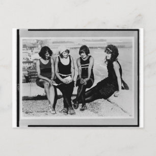 Vintag Beach Beauties Foto Postkarte