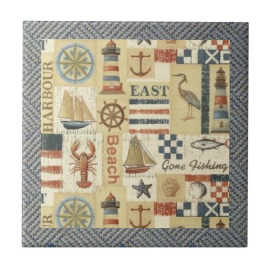 Vintag Beach Comber Tile Fliese (Vorderseite)