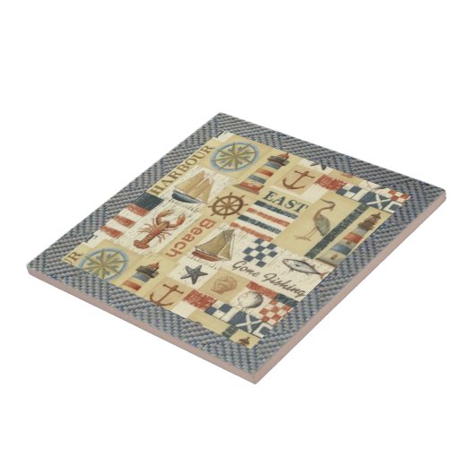 Vintag Beach Comber Tile Fliese (Seite)