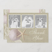 Vintag Beach Flat Card Vielen Dank Dankeskarte (Vorne/Hinten)