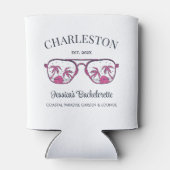 Vintag Beach Junggeselinnen-Abschied Bridesmaid Cu Dosenkühler (Rückseite)