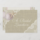 Vintag Beach Luncheon Einladung (Vorne/Hinten)