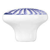 Vintag Beach Nautical Coastal Blue Seashell Conch Keramikknauf (Seitenansicht)