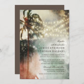 Vintag Beach Old Wedding Einladungen (Vorne/Hinten)