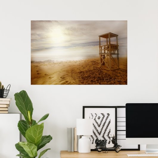Vintag Beach Poster (Heimbüro)