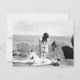 Vintag Beach Postkarte