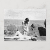 Vintag Beach Postkarte (Vorderseite)