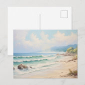 Vintag Beach Postkarte (Vorne/Hinten)