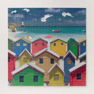 Vintag Beach Scene Holiday Jigsaw Puzzle