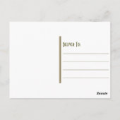 Vintag Beach Seashells Postcard Postkarte (Rückseite)