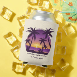 Vintag Beach Sunset Ferien Lounges Pfirsichpfirsic Dosenkühler