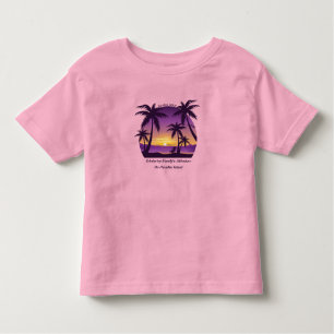 Vintag Beach Sunset Ferien Lounges Pfirsichpfirsic Kleinkind T-shirt