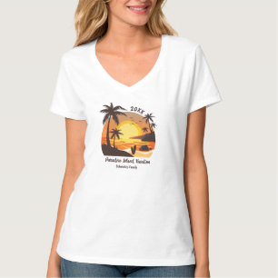 Vintag Beach Sunset Vacation Surf orange braun T-Shirt