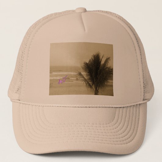 Vintag Beach Trucker Hat Truckerkappe (Vorderseite)