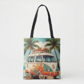Vintag Beach Van Tasche (Vorderseite)