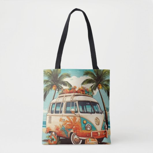 Vintag Beach Van Tasche (Vorderseite)