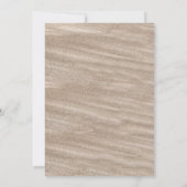 Vintag Beach Waves Sand Bridal Dusche Einladungen (Rückseite)