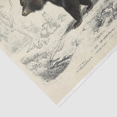 Vintag Bear Ephemera Decoupage Seidenpapier (Ausschnitt)