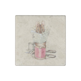 Vintag Beatrix Potter Tailor von Gloucester Mouse Steinmagnet