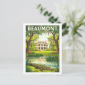 Vintag Beaumont Texas Postkarte (Stehend Vorderseite)