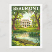 Vintag Beaumont Texas Postkarte (Vorderseite)