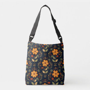 Vintag Beautiful Floral Modern Collection Tragetaschen Mit Langen Trägern