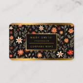 Vintag Beautiful Floral Trendy Collection Visitenkarte (Vorderseite)