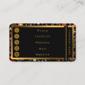 Vintag Beautiful Floral Trendy Collection Visitenkarte (Rückseite)