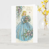 Vintag Beauty Birthday Karte (Gelbe Blume)