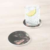 Vintag Beauty Black Doll Französischer Untersetzer (Seite)