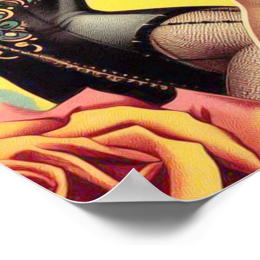 Vintag Beauty Button-Ups Poster (Ecke)