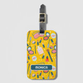 Vintag Beauty Cosmetics Bridesmaids Makeup Artist Gepäckanhänger (Vorderseite Vertikal)