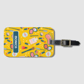 Vintag Beauty Cosmetics Bridesmaids Makeup Artist Gepäckanhänger (Vorderseite (Horizontal))