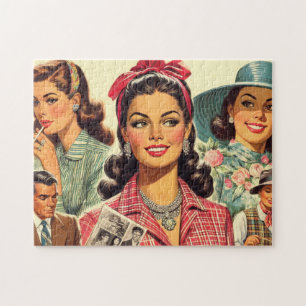 Vintag Beauty Fashion Girls Puzzle