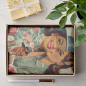 Vintag Beauty Fashion Girls Seidenpapier (Geschenk)