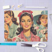 Vintag Beauty Fashion Girls Seidenpapier (Handwerk)