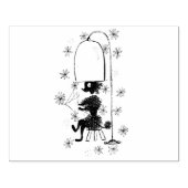 Vintag Beauty Shop Poodle Gummistempel (Prägung)