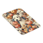 Vintag Bedlington Terrier Nahtlos Magnet (Rechte Seite)