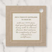 Vintag Bee Honey Jar Neck Tag Beekeeper Geschenkanhänger (Rückseite)