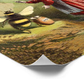 Vintag Bee Little Girl Honey Pot Poster (Ecke)