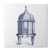 Vintag Beehive Blue Tint Fliese (Vorderseite)