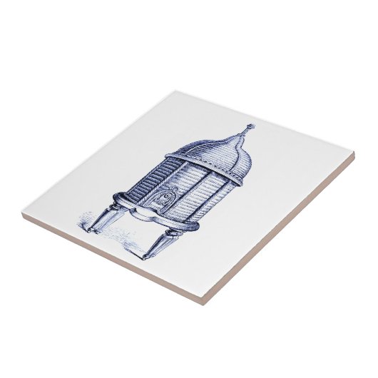 Vintag Beehive Blue Tint Fliese (Seite)