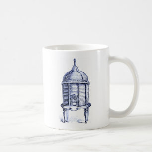 Vintag Beehive Blue Tint Kaffeetasse