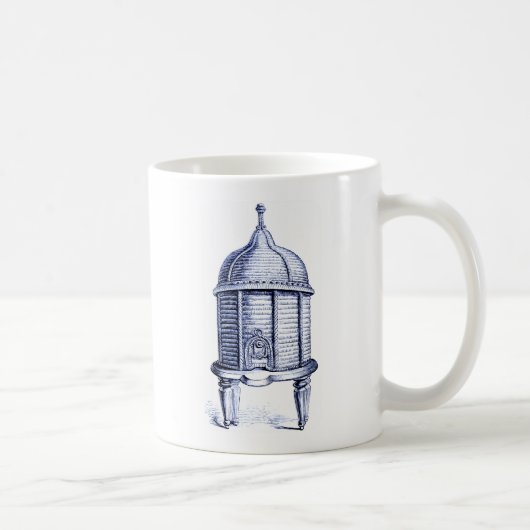 Vintag Beehive Blue Tint Kaffeetasse (Rechts)