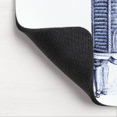 Vintag Beehive Blue Tint Mousepad (Ecke)