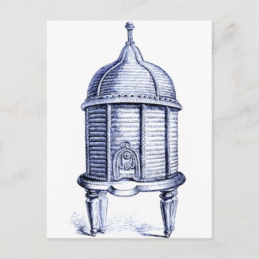 Vintag Beehive Blue Tint Postkarte (Vorderseite)